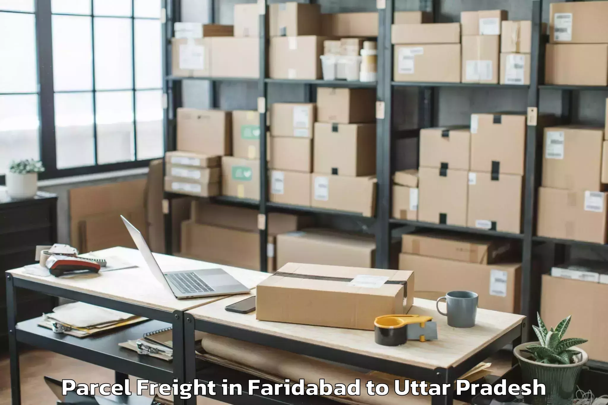 Top Faridabad to Jalalabad Shahjahanpur Parcel Freight Available